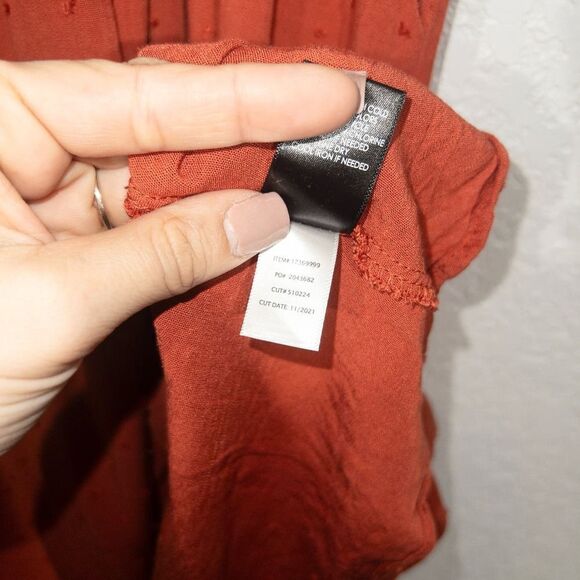 Torrid Acas Red Swiss Dot Linen Dress Size 0 / Large - Picture 8 of 11